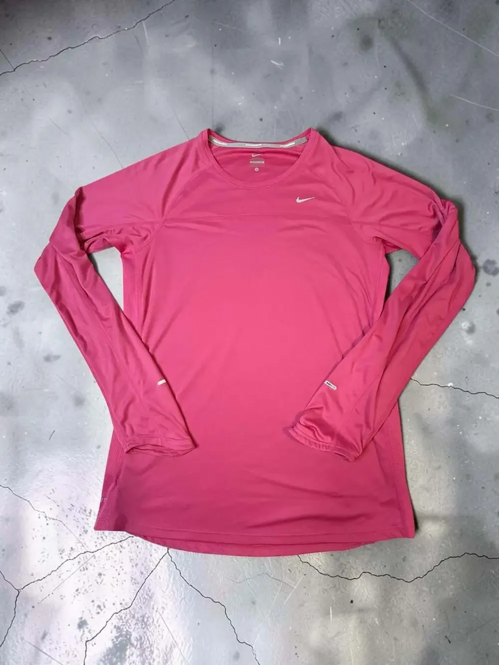 Nike Dri-FIT Women's Long Sleeve Running Top Pink